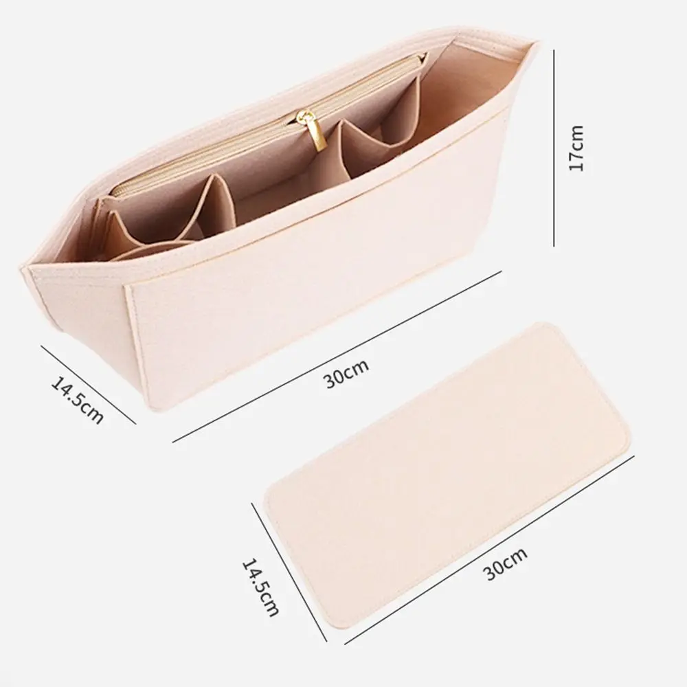 New Felt Insert Bag Travel Portable Linner Bag Multi-Pocket Storage Bags for Handbag