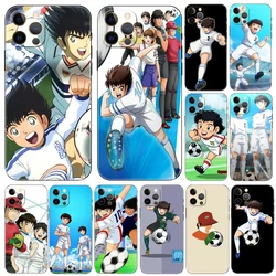 Captain Tsubasa Ozora Genzo football ，phone case for iphone，14 se 6 6s 7 8 plus x 10 XR XS 11 12 13 mini pro MAX black tpu back