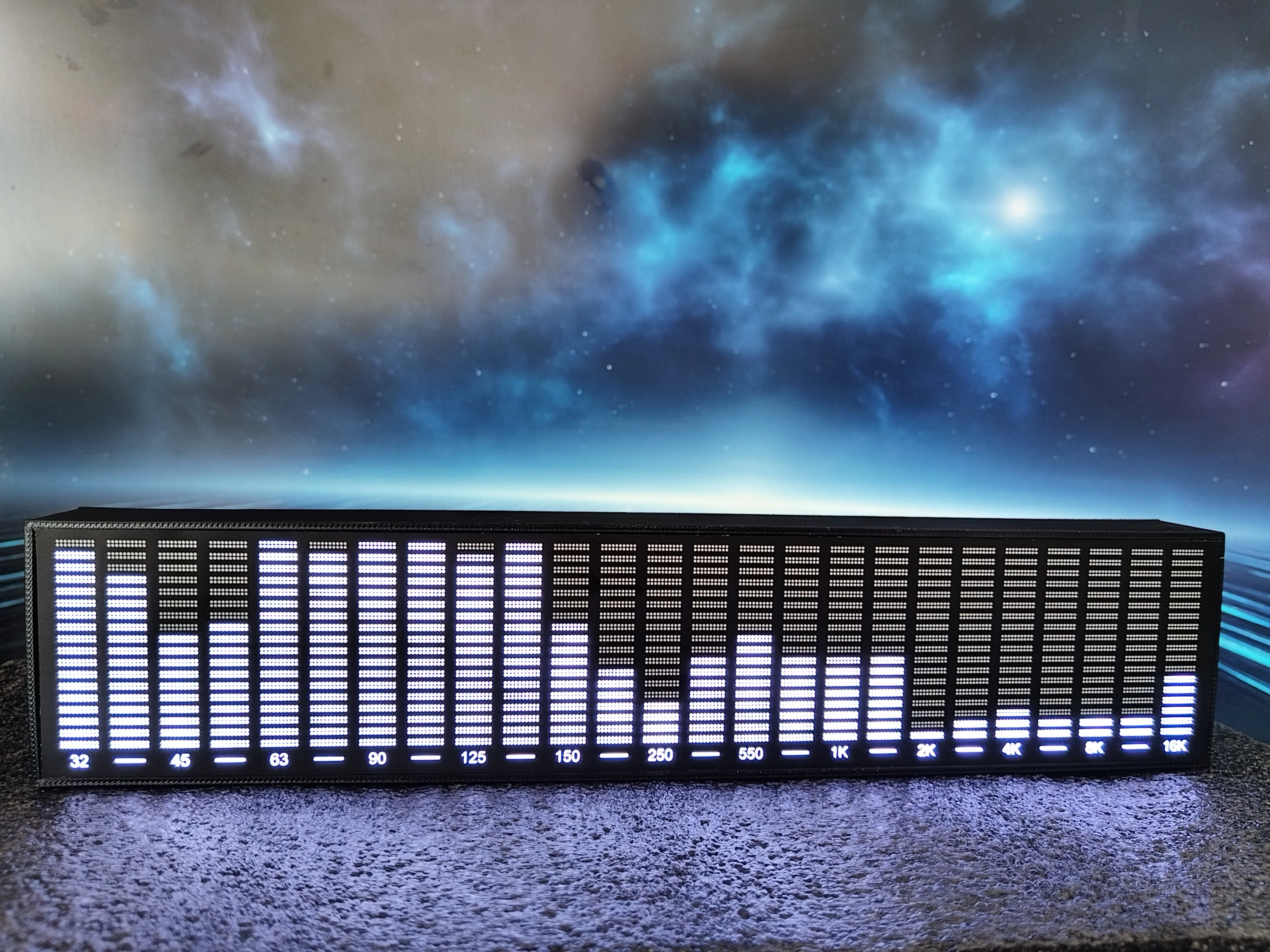 DIY LED Audio Spectrum Display Pickup Atmosphere Lightvoice Controlled Music Spectrum E-sports Room Car Mounted