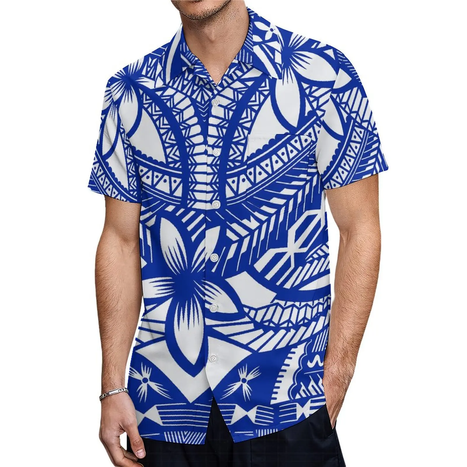 Vestido de manga corta para mujer, ropa familiar, camisa de estilo para hombre, ropa para niños, Fiyi Tonga Tribe Puletasi