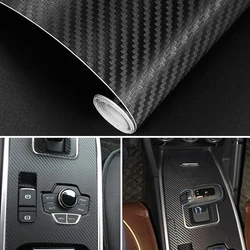 15x127cm Car 3D Carbon Fiber Roll Film Stickers DIY Vinyl Film Auto Interior Styling Carbon Fiber Decorative Decals