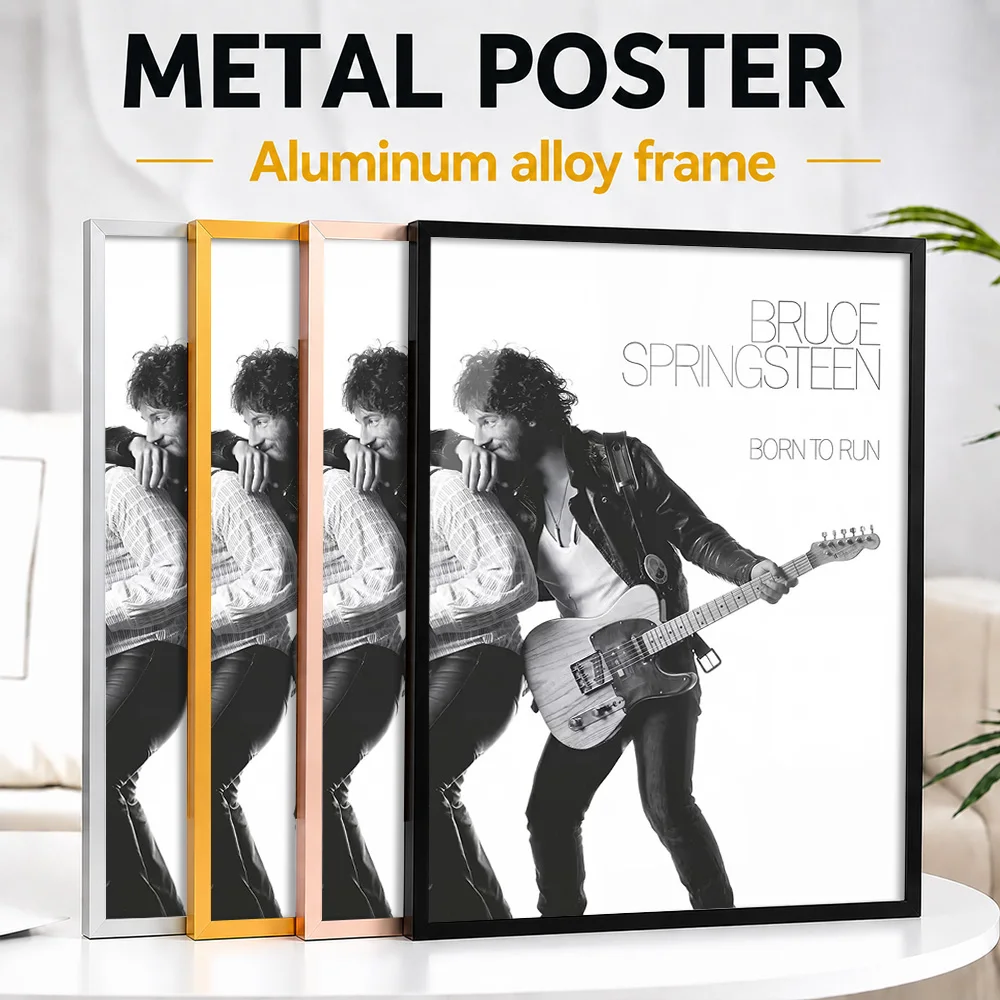 Bruce Springsteen Born To Run Album Cover Framed Metal Print Customized Songwriter Legacy Wall Art Perfect In Room For Fan Gift