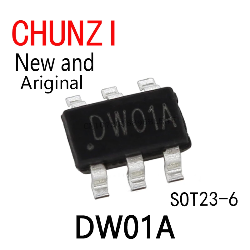 50PCS New and Original DW01 SOT23-6 Mobile  DW01D DW01A