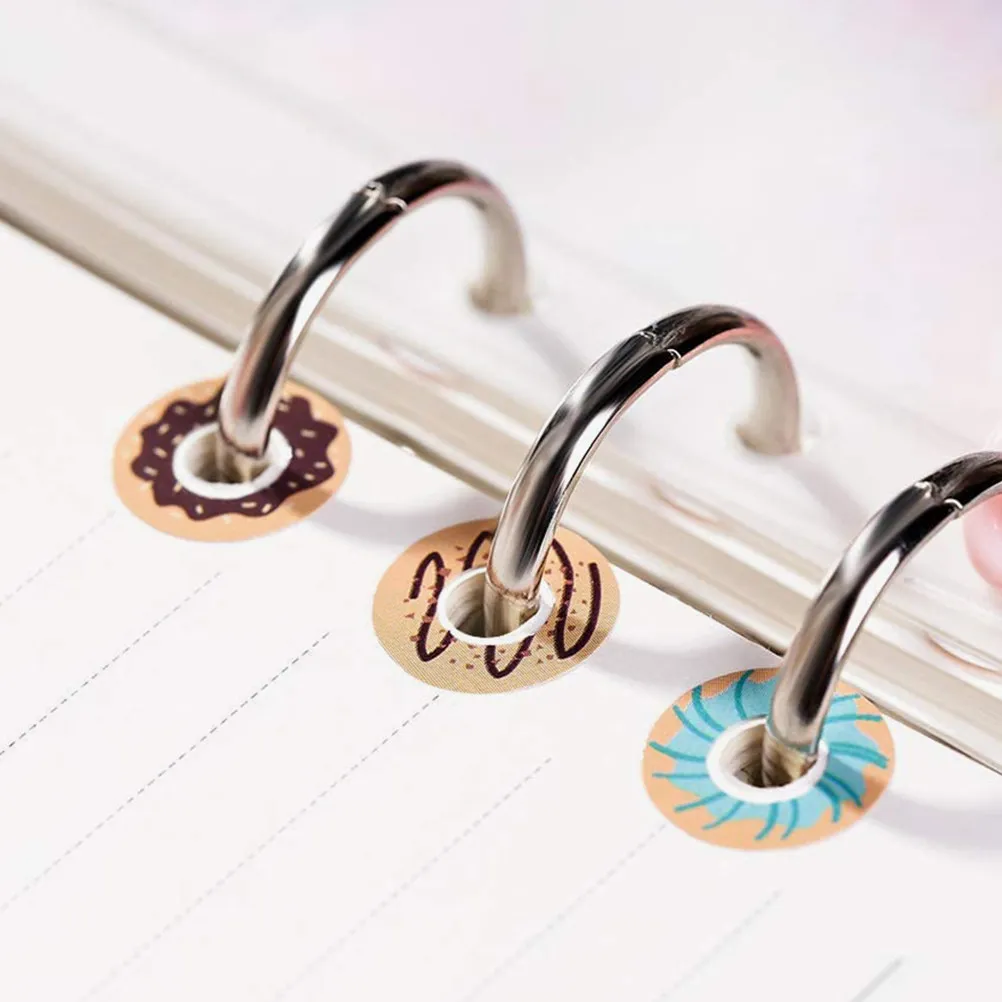 

20Pcs Loose Leaf Hole Repair Reinforcement Stickers Paper Hole Protectors for Binder Notebook Scrapbook Office Use
