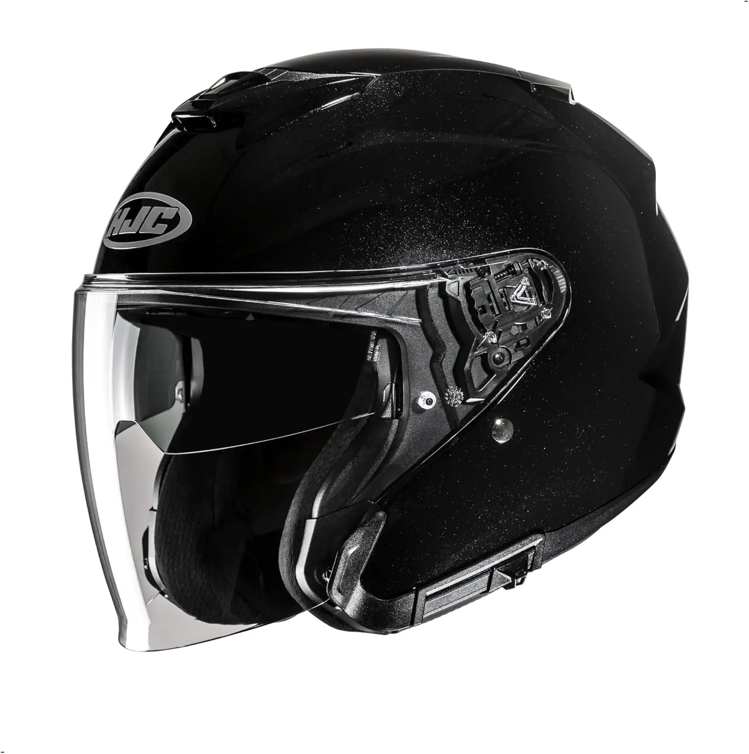 

i31 Solid Open Face Motorcycle Helmet, DOT Approved (Black, X-Large)