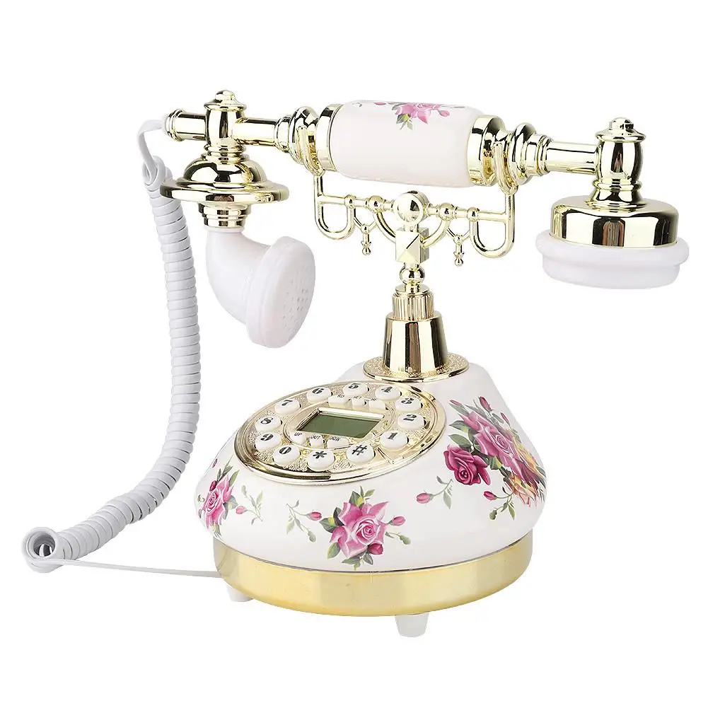 Vintage Telephone Retro Landline Phone Corded with Connection Cable for hotel - MS-9101