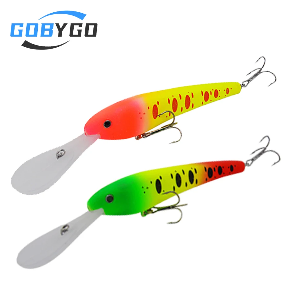 GOBYGO 22g Minnow Fishing Lure Sinking Wobblers Lure 3D Eyes Long Cast Hard Pike Carp Bait Crankbaits Swimbait Fishing Tackle