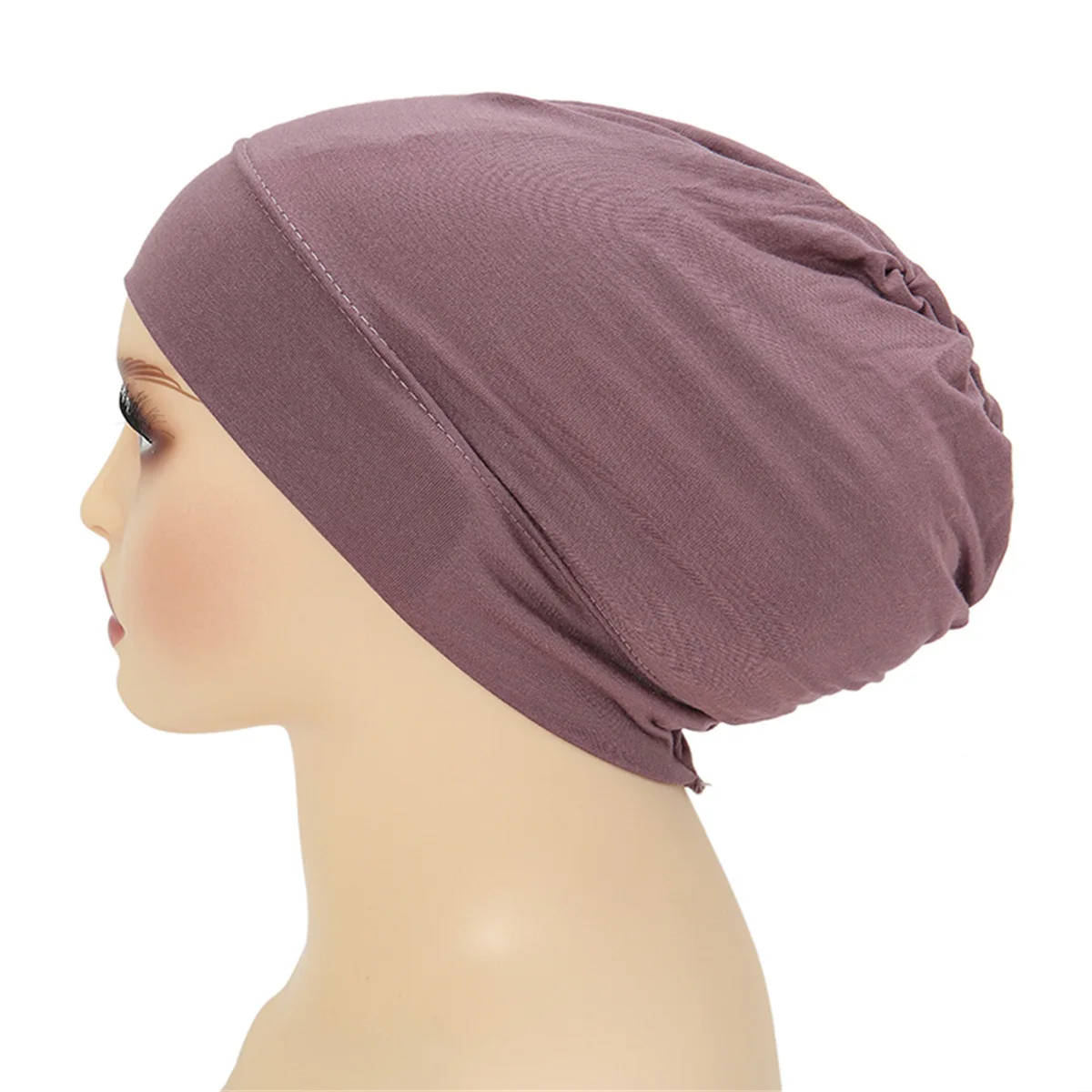 

Muslim Inner Hijab Hat Women Chemo Cap Underscarf Turban Soft Beanies Bonnet Ninja Cap Head Wrap Hair Loss Cover Turbante Mujer