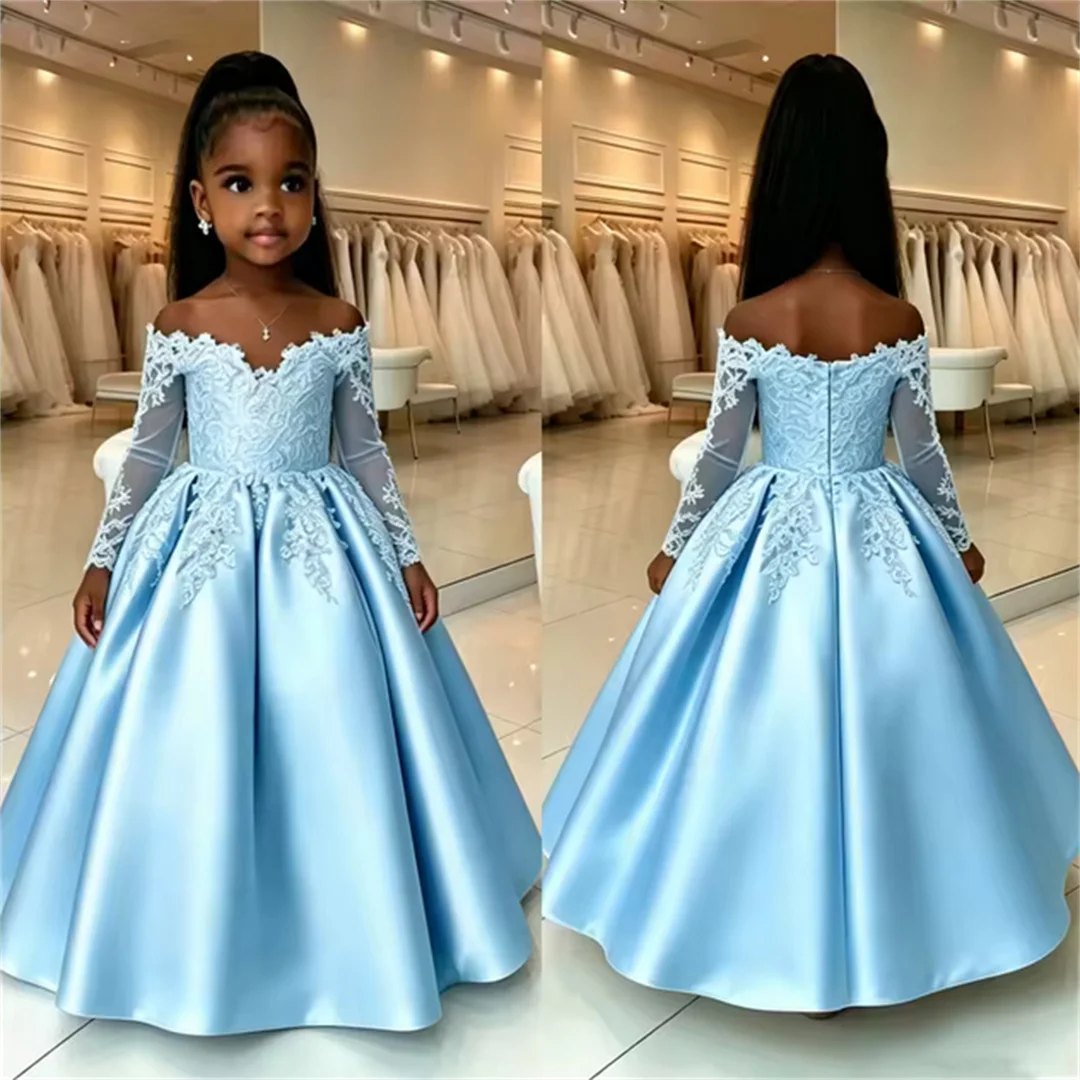 custom-simple-off-shoulder-lace-long-sleeve-flower-girl-dress-elegant-hand-embroidered-satin-party-dress-girls-first-communion