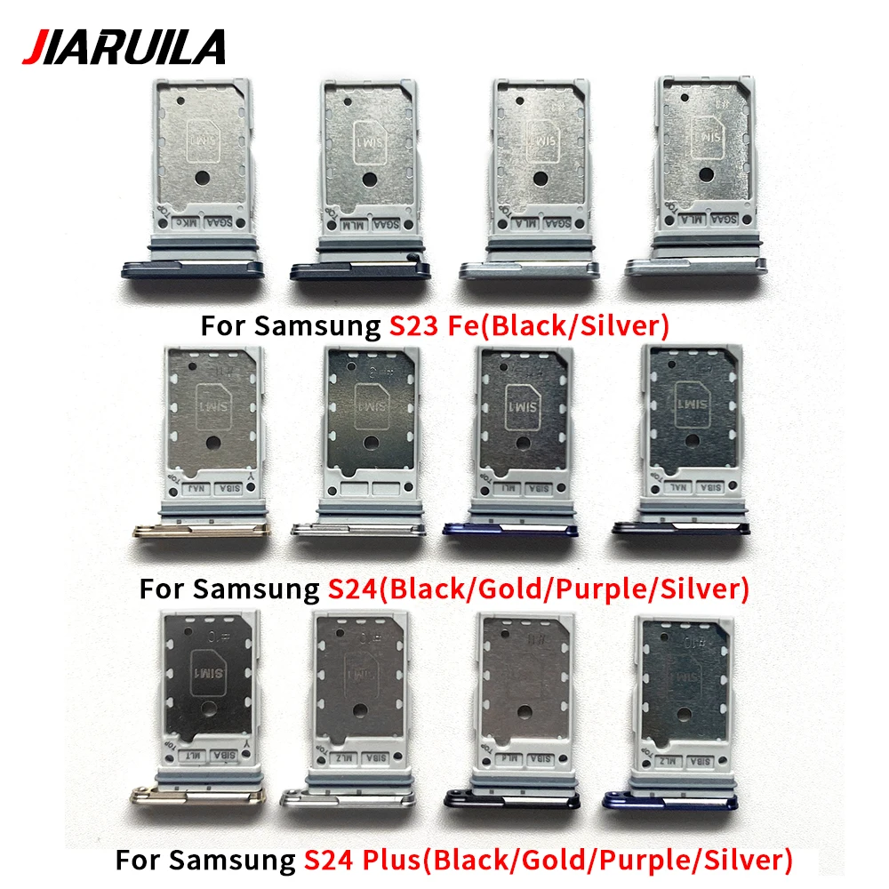 10Pcs\Lot SIM Card Holder Tray Slot Holder Adapter Socket For Samsung S24 Plus Ultra S23 Fe