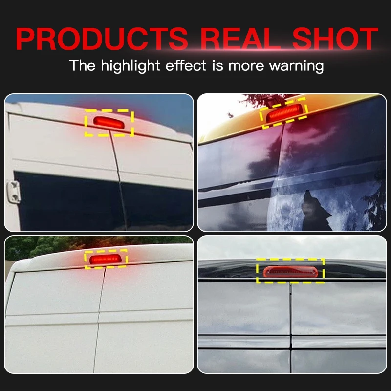 

1PC LED High Mount Third Brake Light Canbus For Peugeot Boxer For Citroen Relay For Fiat Ducato 2007-2023 Tail Stop Warning Lamp