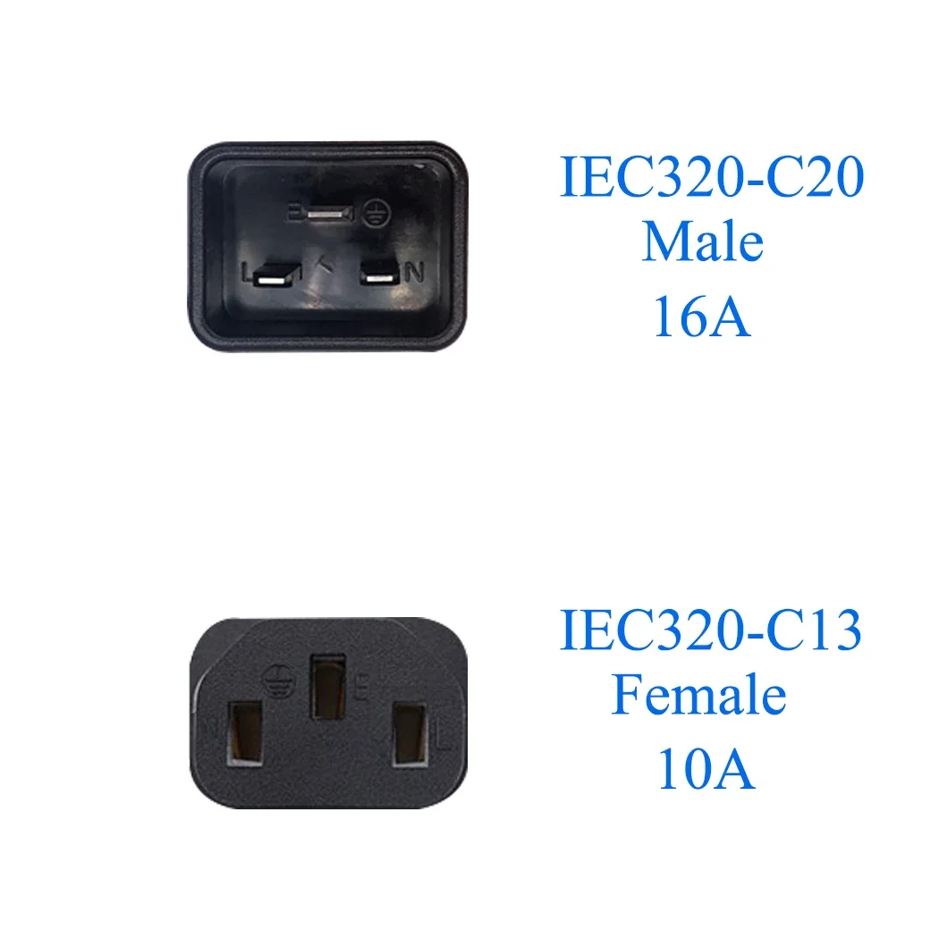 IEC 320 C20 to C13 Adapter converter plug PDU server C13 to C20 converting plug UPS power connector exchanger