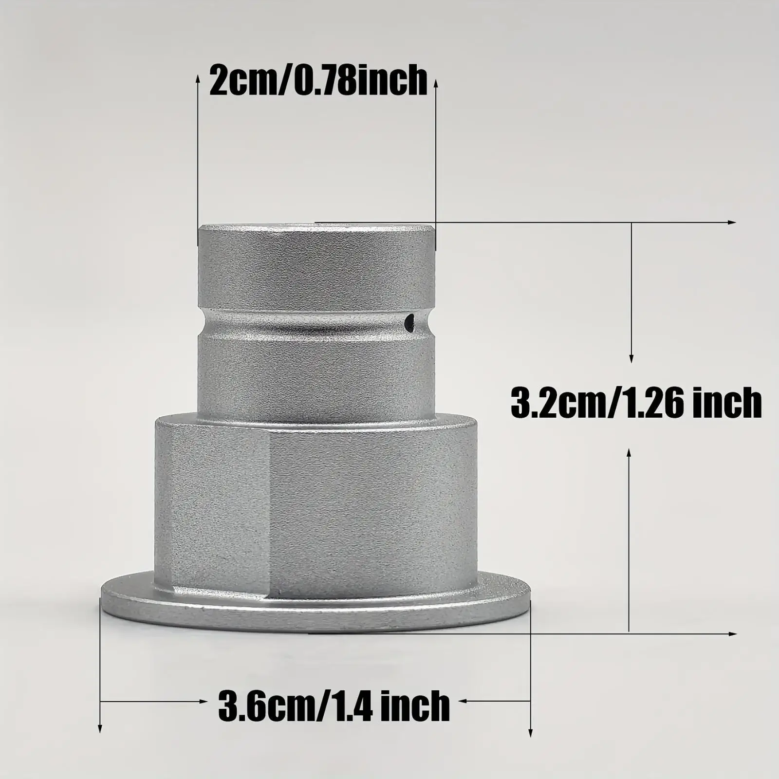 Adaptador de aleación  aluminio para máquina  soda, rosca TR21  4 hilos a conexión rápida, para cilindro  CO2, agua con