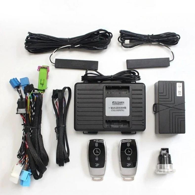 

Обновленный пассивный вход без ключа для W204 09-14, конвертируемый автомобиль для запуска, комплект зажигания, удаленный автомобильный стартер с приложением для телефона
