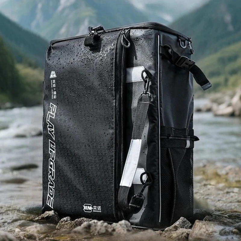 Portable Fishing Chair Storage Buckets Bags Lightweight Fish Gear Tackle Bag Multi-functional Large Capacity Fishing Backpack