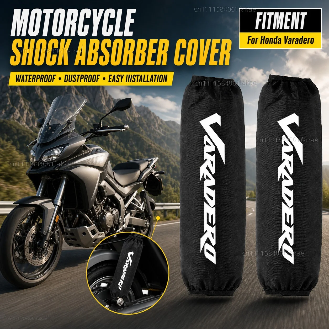 For Honda Varadero XL1000 XL 1000 125 V XL1000V XL125V XL125 Motorcycle Rear Shock Absorber Protector Cover 270mm 350mm