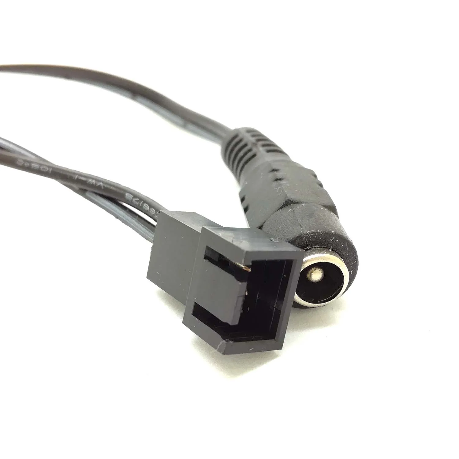 PC 3pin/2pin Fans Male To 5.5x2.1mm Female DC Power Cable 12v 9v 5v Fan Route  Adapter Convertor Cord