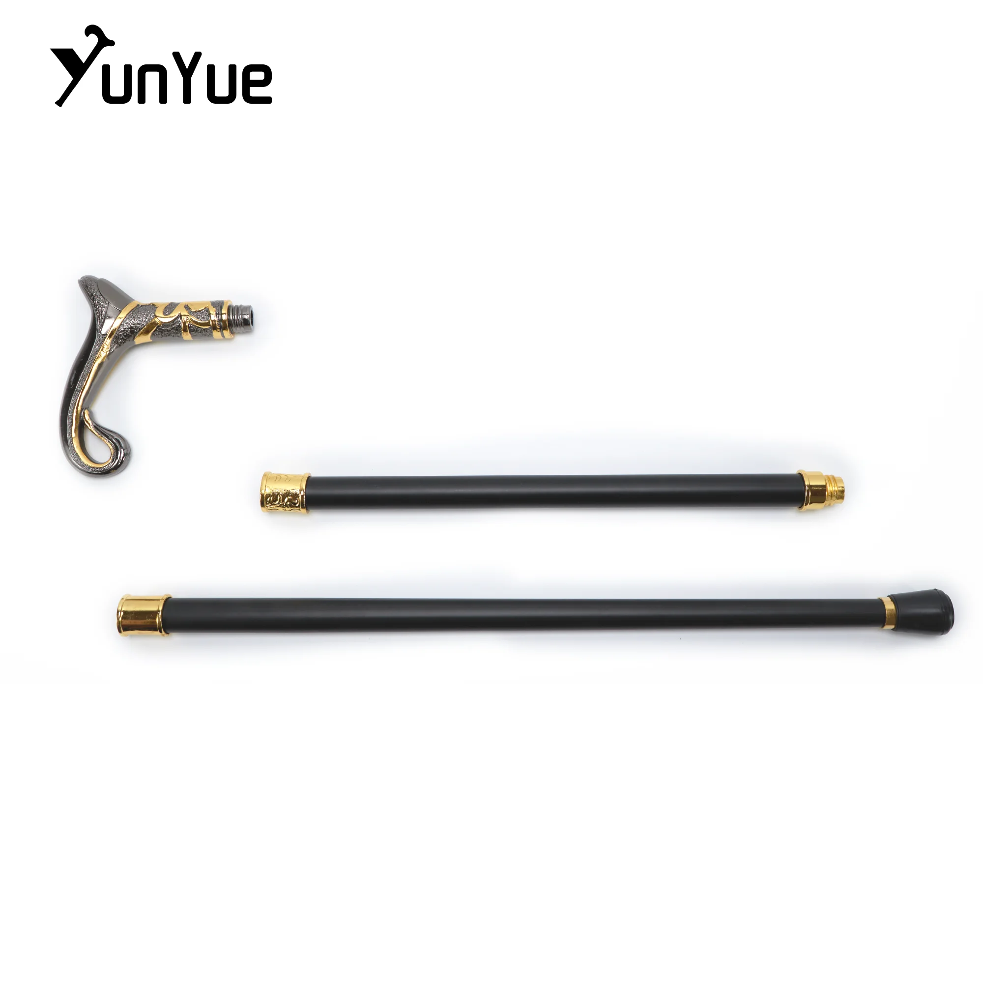 أباريق الشاي الذهب الأسود نوع عصا للمشي شهم خمر عصا للمشي عكاز الزخرفية تأثيري فيلم الدعائم قصب الرحلات القطب 93