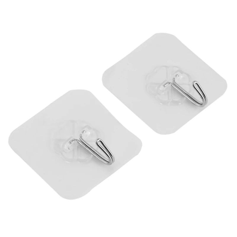 Strong Transparent Suction Cup Sucker Wall Hooks Hanger For Kitchen Bathroom Home (2) Promotion