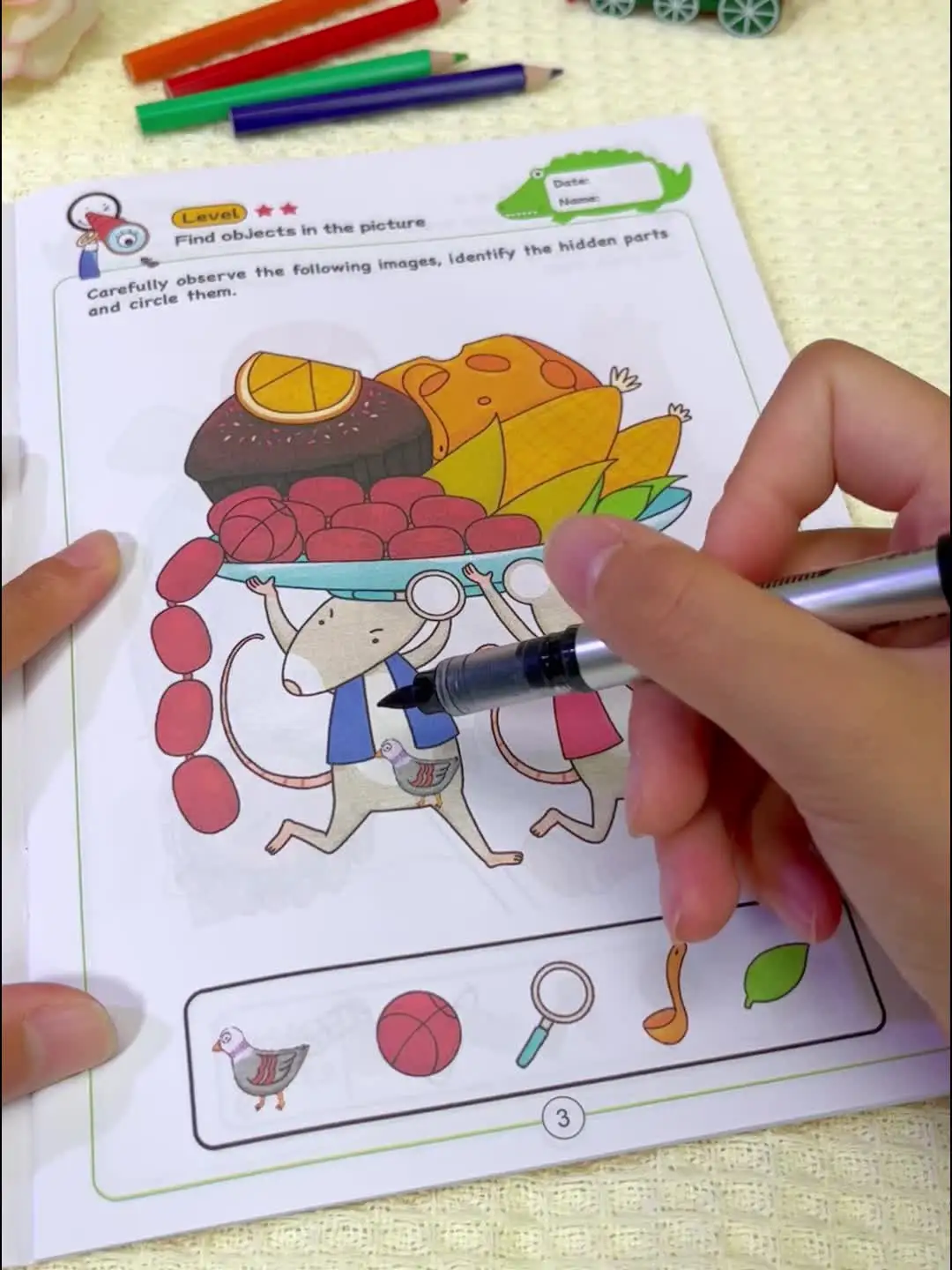 Aktivitätsbuch für versteckte Unterschiede, |   Aufmerksamkeits- und Konzentrationstraining |   Visuelle Wahrnehmungsfähigkeiten, Finden Sie das Differenzspiel |