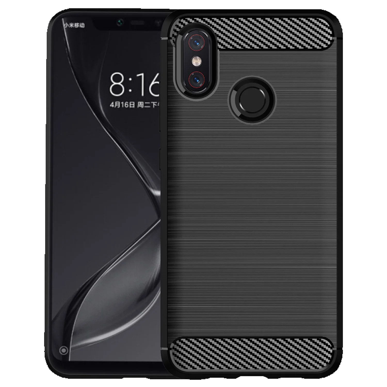 Carbon Fiber Case For Xiaomi 8 Mi8 Lite Mi8 Shockproof Silicone Phone Cover For Mi 8lite 8se Soft Slim Cases Coque Fundas