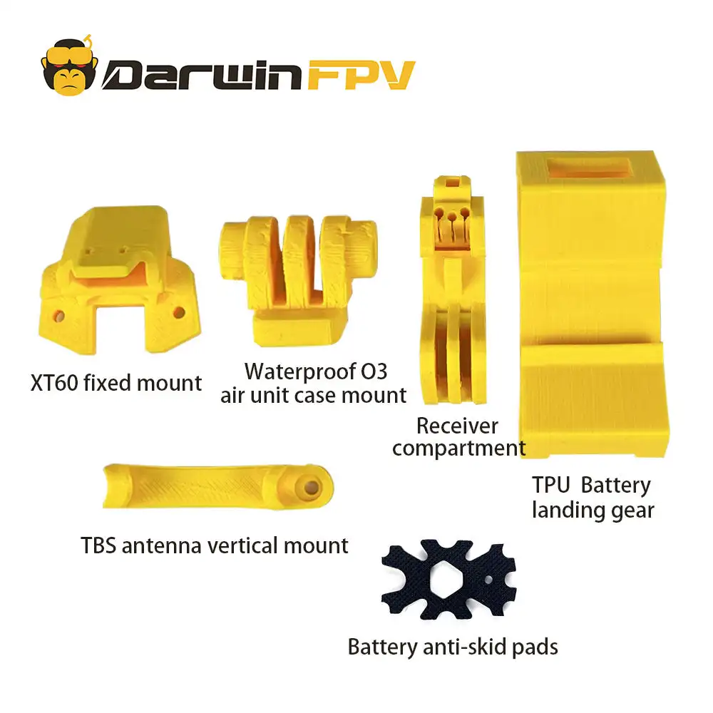 DARWIN HULK Ⅱ wodoodporna dron FPV rama Quadcopter z włókna węglowego zestaw ze szkieletem z 5.5mm ramię części DIY