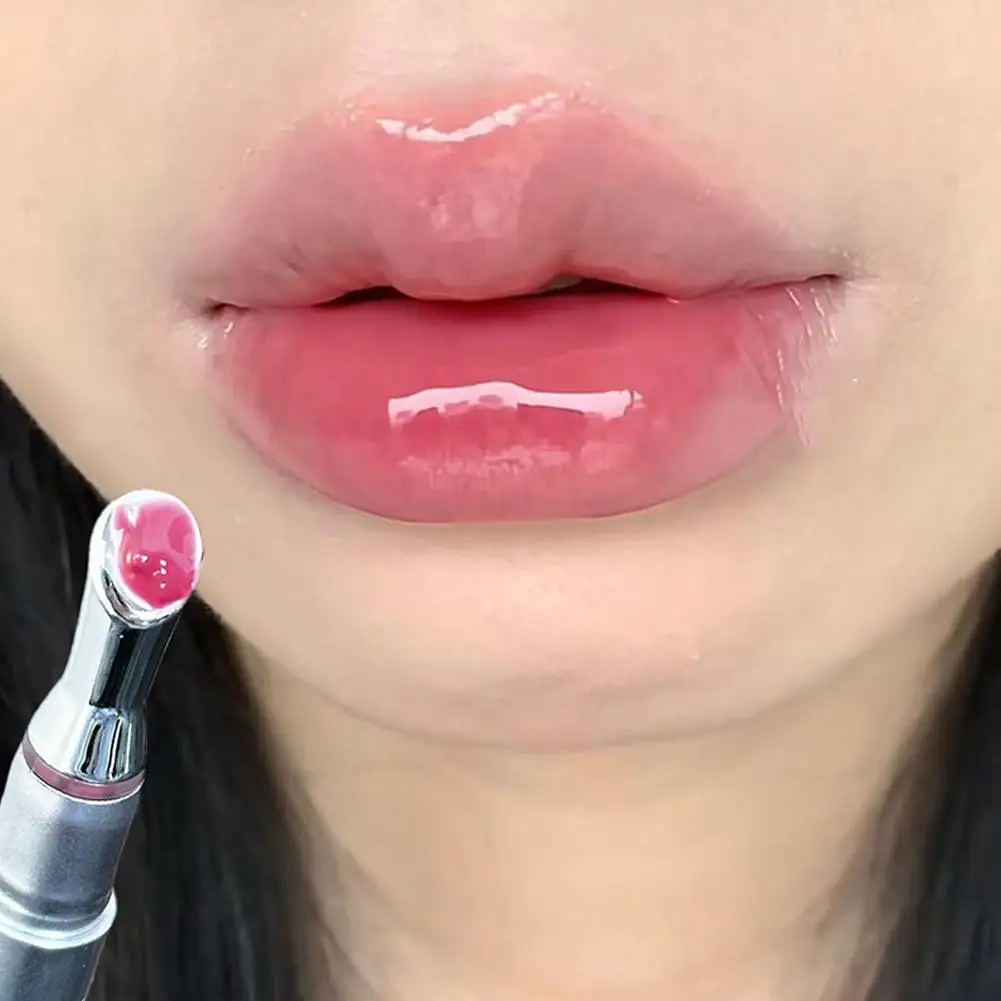 Liquid Water Brightening Lip Color Plush Brush Head Squeezing Lip Color Moisturizing Lip Glaze