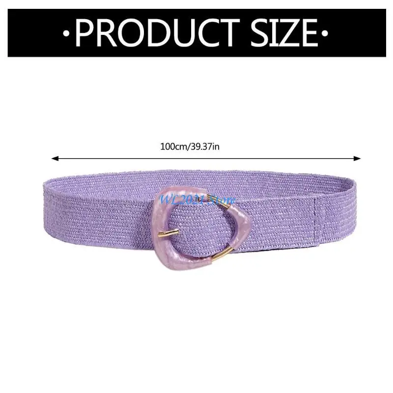 G5GC Rattan, cinto feminino, vestido cintura largo, tecido Bohemians Styles Styles Belt para desgaste casual