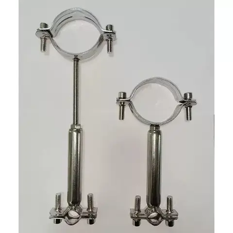 야외 캠핑 장작 스토브 굴뚝 고정 브래킷 304 스테인레스 스틸 지원 굴뚝 파이프 클램프 클램프 버클 새로운