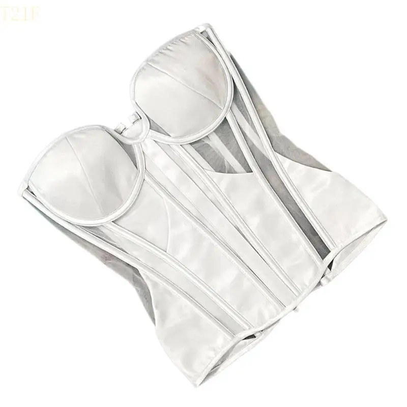 T21Fウェディングアンダーバストコルセットランジェリーシェイプウェア砂時計フィギュアスリミングビスチャー