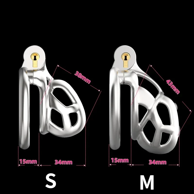 2024 New 316 Stainless Steel Python 2 Style Male Chastity Cage Cock Cage Cobra Mamba Penis Ring Chastity Belt Sissy BDSM Sexto