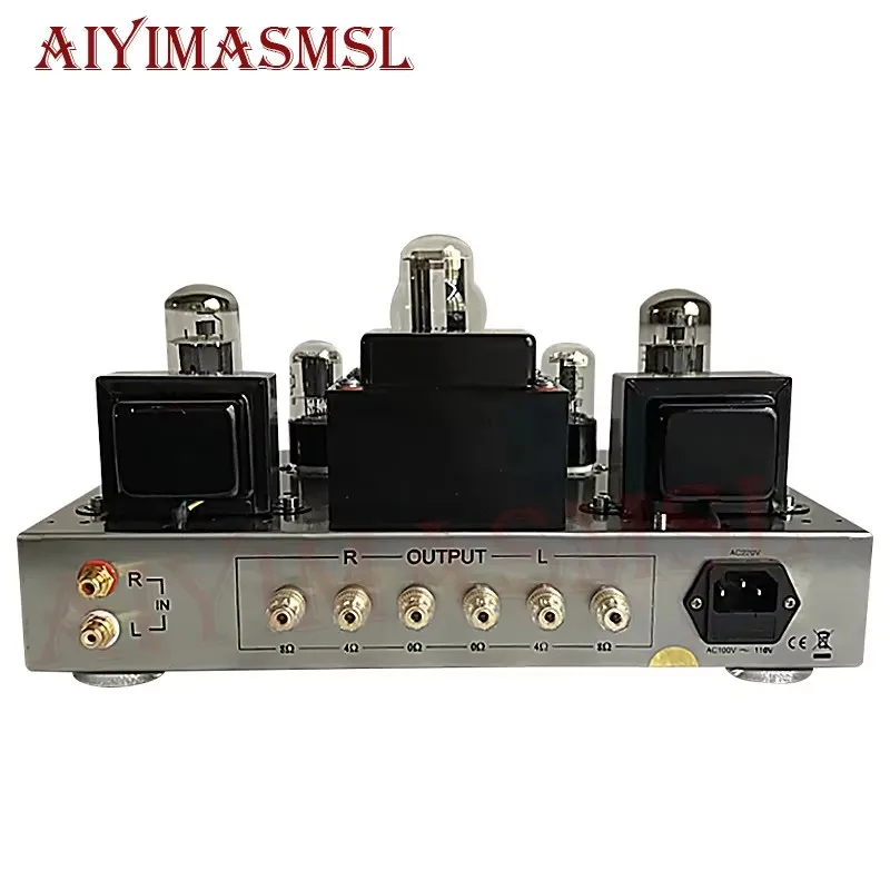 AIYIMA SMSL 5881A EL34 KT66 6V6 Single-ended Class A Vacuum Tube Amplifier 2.0 7W Pure Handmade Weld Tube Amplifier Audio