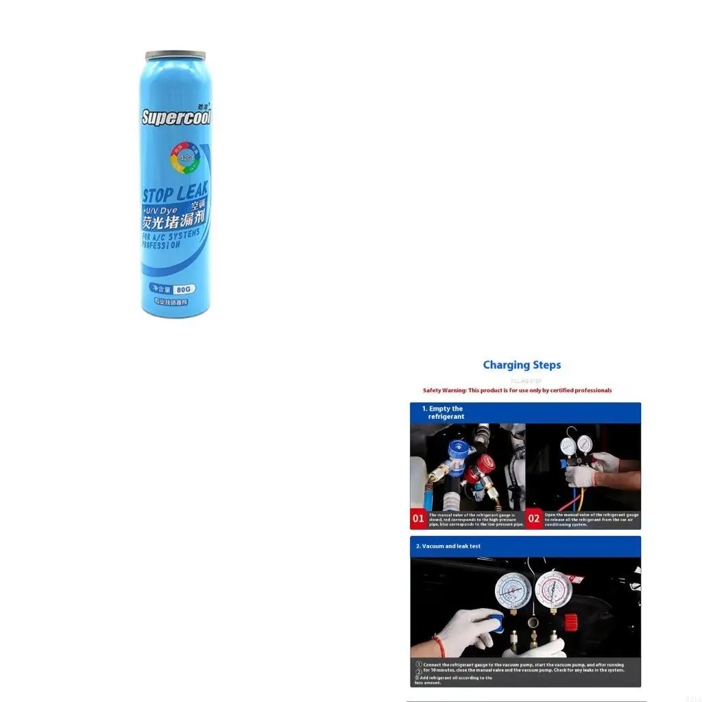 

Strong Refrigerants Leak Stoppers Fluid Automotive Leak Detector Fluid for Car