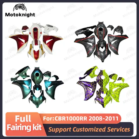 오토바이 전체 페어링 키트, 혼다 CBR1000RR CBR1000 2008 2011 2009 2010 적합, 페인트 차체, ABS 플라스틱, 신제품 오토바이 전체 페어링 키트, 혼다 CBR1000RR CBR1000 2008 2011 2009 2010 적합, 페인트 차체, ABS 플라스틱, 신제품