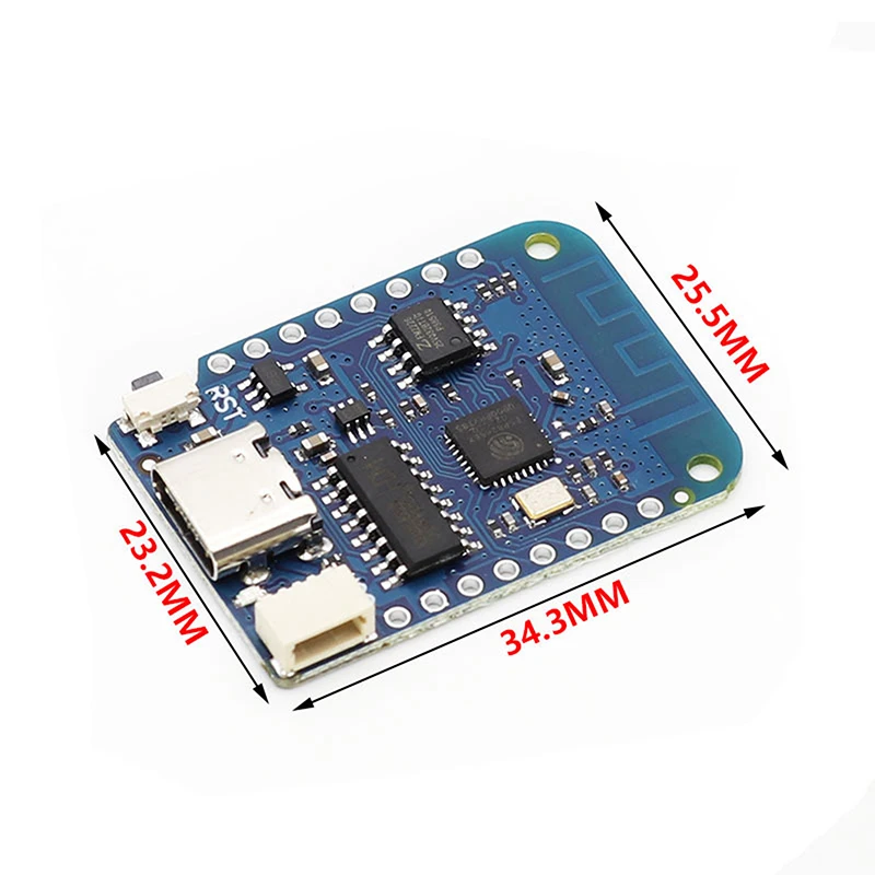 WEMOS D1 Mini V4.0.0 TYPE-C USB WIFI Плата Интернета вещей на базе ESP8266 4 МБ LOLIN 12C MicroPython Nodemcu Arduino Совместимость