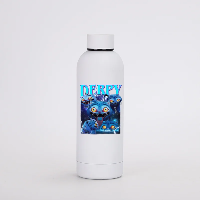 K pop demon hunters garrafas de água kawaii dos desenhos animados garrafa térmica crianças esportes copo isolado de aço inoxidável presente aniversário das crianças