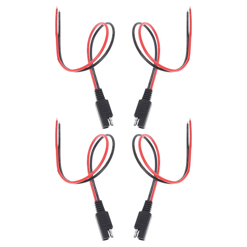 

4Pcs Sae Quick Connector Plug Heavy Duty Terminal Extension Cable Car Solar Panel Connector for Automotive Rv Marine