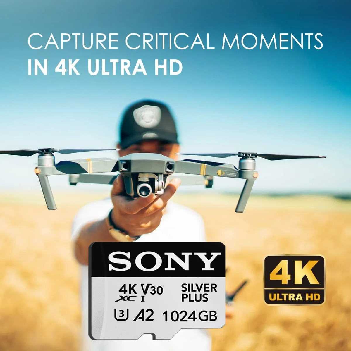 SONY-High Speed Mini SD Card, Class10 Memory Card, 1TB, 512GB, 256GB, 128GB, 64GB, TF Flash Card