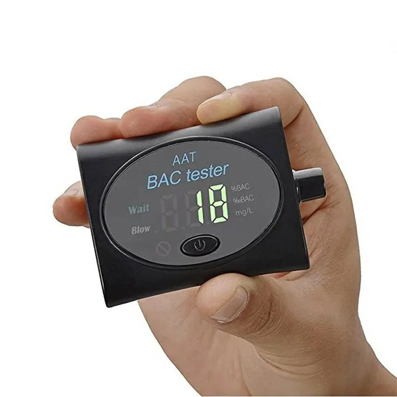 Portable Digital Alcohol Tester Breath Alcohol Tester Breathalyzer Breathalyser Alcohol Breath Tester (Shipped Without Battery)