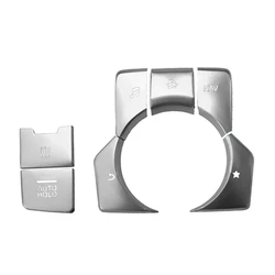 ​7PCS Aluminum Electronic Parking Brake Automatic Parking Button Cover for Mazda3 AXELA MAZDA6 ATENZA CX-3 CX-4 CX-5 CX-9