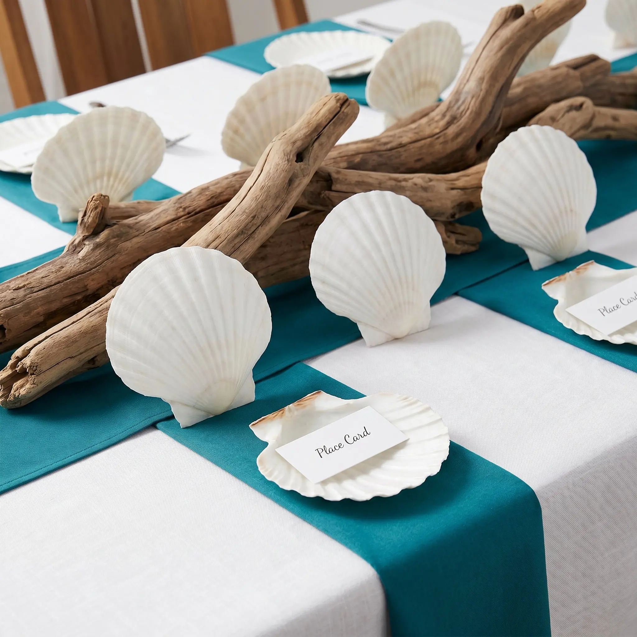20Pcs Natural White Scallop Shells 3.15-3.54inch Seashells for Crafts DIY Painting Wedding Beach Theme Decor Vase Filler