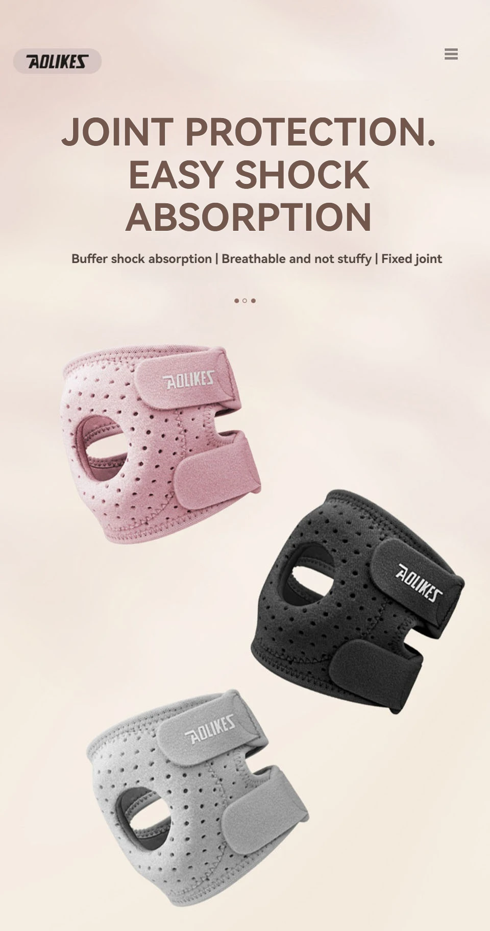 AOLIKES 1 Stück Ellenbogen-Kompressionsmanschette, Ellenbogenbandage für Tennis-Ellenbogen für Damen und Herren, Ellenbogenmanschette für Tennis, Golfer, Badminton – Detail 3