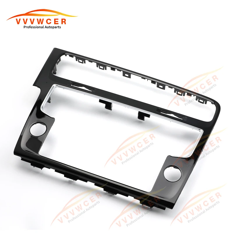 8inch MIB2 Radio Frame For VW Golf 7 MK7 Car Radio Screen Fascia for Volkswagen Mechanical Button Screen 2 Din image 4