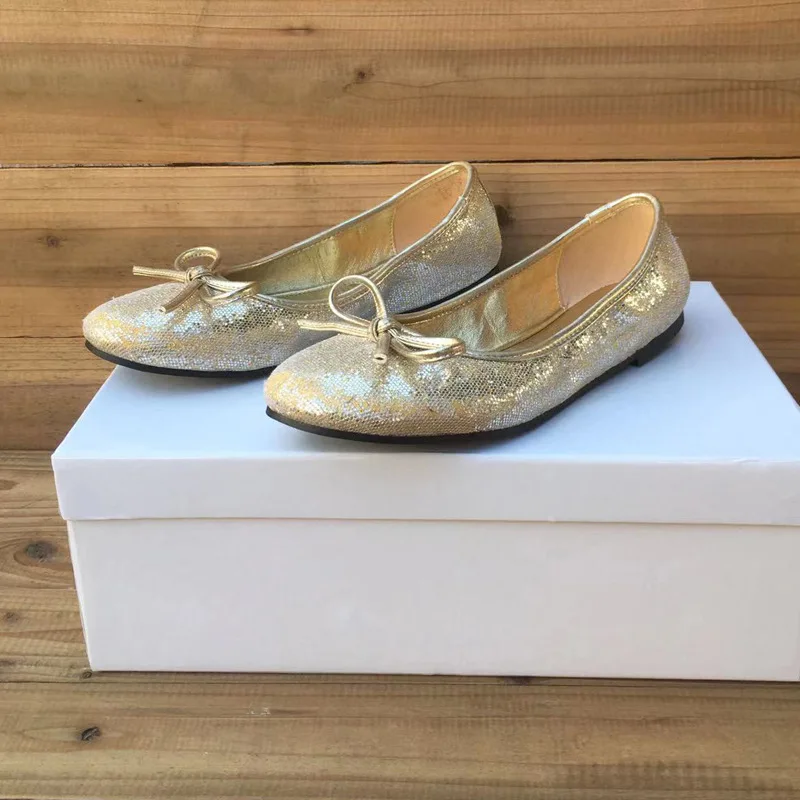 弓バレエシューズ女性のためのラウンドトゥ浅い口フラットシューズ女性のための-2025-シルバーメリージェーンシングルシューズレディース