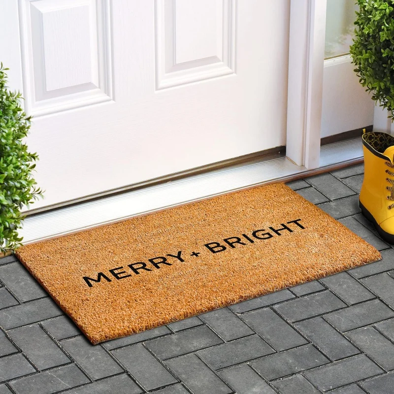 Carloway Mill Ultra Modern Happy Bright Door Mat Entrance Non slip Floor Mat