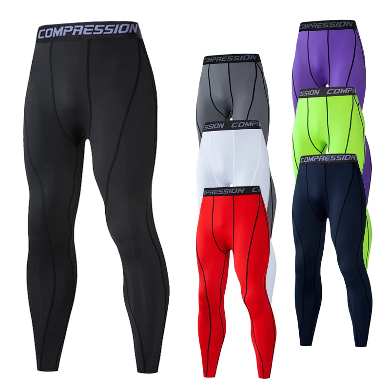 Mens Compression Sweatpants Male Tights Sport Pants for Gym Fitness ...