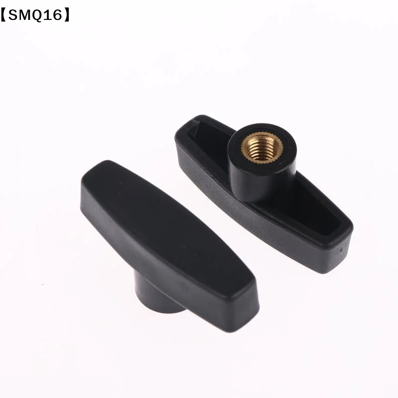 2Pcs M6 M8 M10 Head Diameter 65#T Type Hand Tighten Nuts Wing Plastic Head Hand Knob Blind Hol Nut【SMQ】