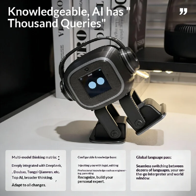 AI version EMO desktop robot intelligent interactive chat dancing listening robot