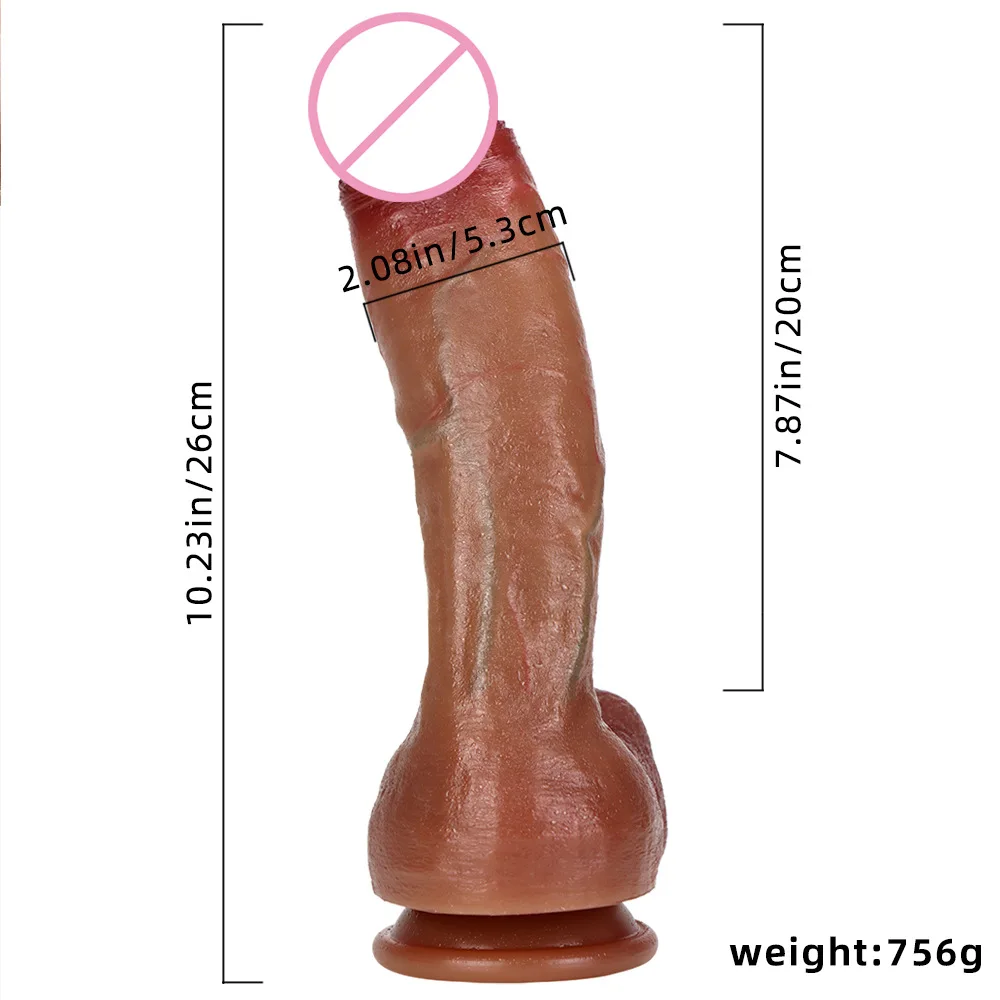 Super Real Skin Silicone Big Huge Dildo Realistic Suction Cup Cock Male Artificial Rubber Penis Dick Sex Toys for Women Vaginal