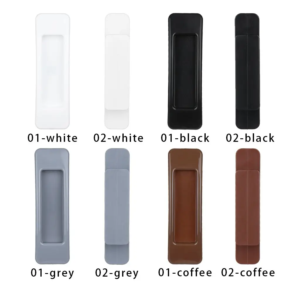 2Pcs Window Cabinet Drawer Organizer Wardrobe Handle Self-adhesive Door Handle Paste Open Sliding Door Knob Auxiliary Device